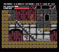 une photo d'Ã©cran de Vampire Killer sur MSX